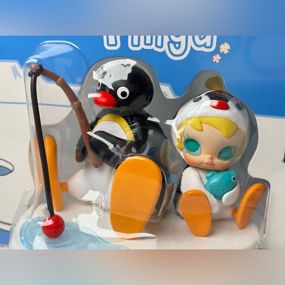 POP MART Baby Molly × PINGU Fishing Time Figure *SEALED/NEW* LIMITED - Picture 2 of 10